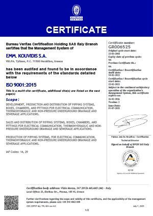 ISO 9001-Bescheinigung